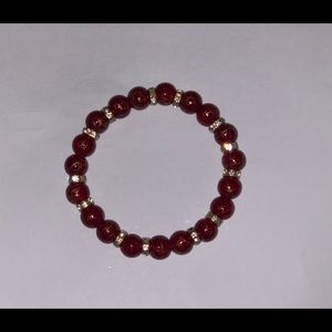 Maroon and Gold bracelet